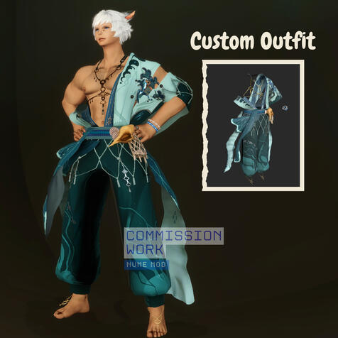 Ocean-Themed Outfit Set